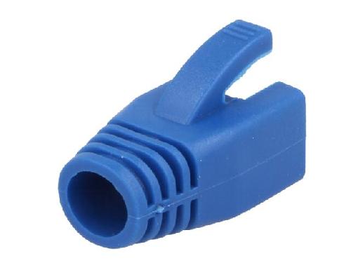 Cable - Connectique Pour Peripherique Isolation de prise RJ45 8mm - Bleu