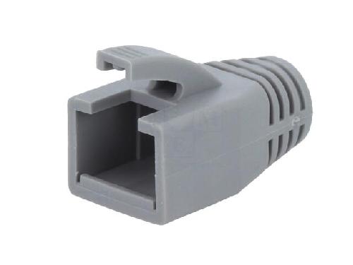 Cable - Connectique Pour Peripherique Isolation de prise RJ45 8mm - Gris