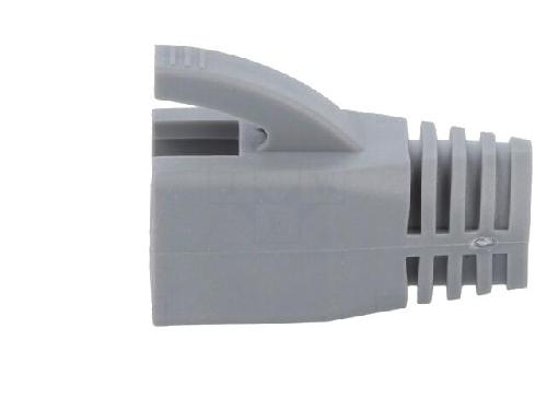 Cable - Connectique Pour Peripherique Isolation de prise RJ45 8mm - Gris