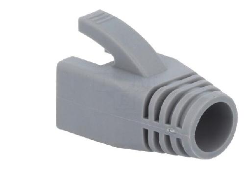 Cable - Connectique Pour Peripherique Isolation de prise RJ45 8mm - Gris