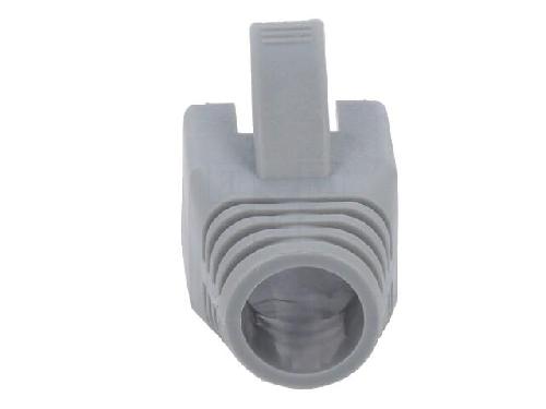 Cable - Connectique Pour Peripherique Isolation de prise RJ45 8mm - Gris