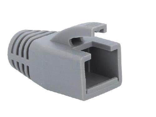 Cable - Connectique Pour Peripherique Isolation de prise RJ45 8mm - Gris