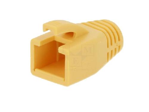 Cable - Connectique Pour Peripherique Isolation de prise RJ45 8mm - Jaune