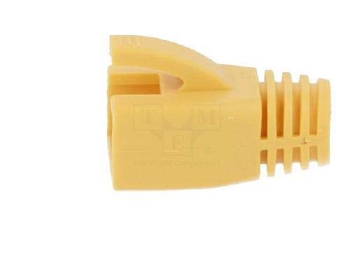 Cable - Connectique Pour Peripherique Isolation de prise RJ45 8mm - Jaune