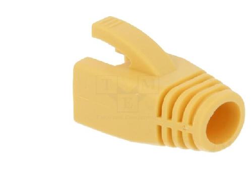Cable - Connectique Pour Peripherique Isolation de prise RJ45 8mm - Jaune