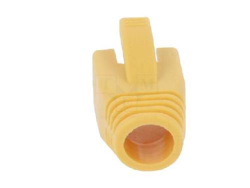 Cable - Connectique Pour Peripherique Isolation de prise RJ45 8mm - Jaune