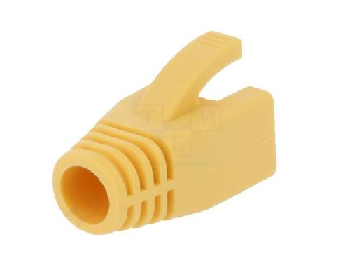Cable - Connectique Pour Peripherique Isolation de prise RJ45 8mm - Jaune