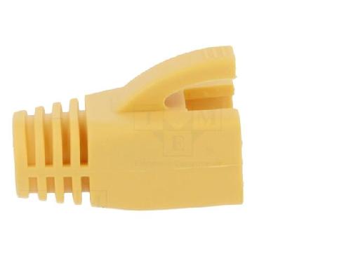 Cable - Connectique Pour Peripherique Isolation de prise RJ45 8mm - Jaune