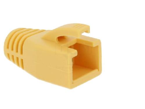 Cable - Connectique Pour Peripherique Isolation de prise RJ45 8mm - Jaune
