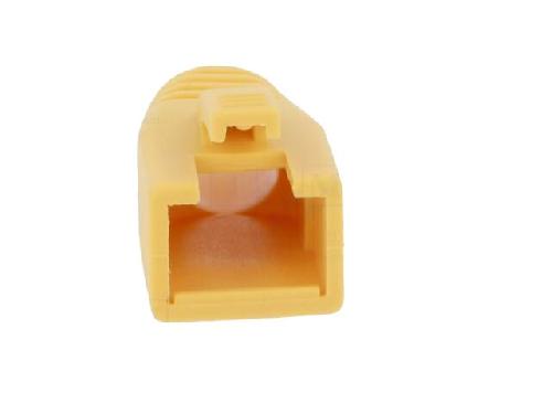 Cable - Connectique Pour Peripherique Isolation de prise RJ45 8mm - Jaune