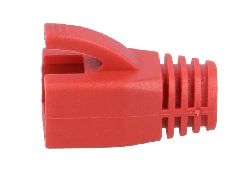 Cable - Connectique Pour Peripherique Isolation de prise RJ45 8mm Rouge
