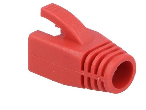 Cable - Connectique Pour Peripherique Isolation de prise RJ45 8mm Rouge