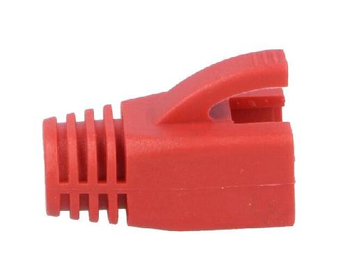 Cable - Connectique Pour Peripherique Isolation de prise RJ45 8mm Rouge