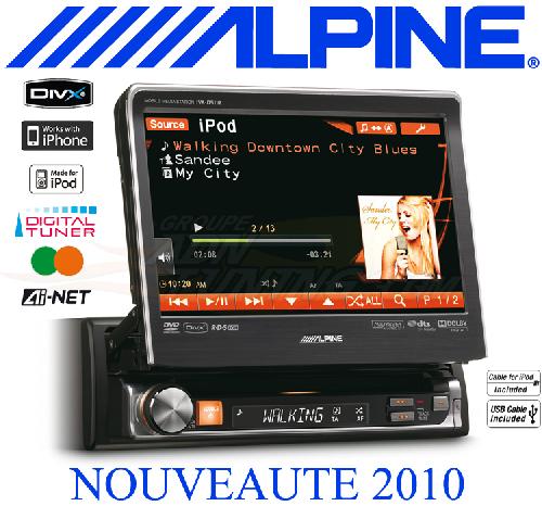 IVA-D511R - Autoradio DVD/CD/MP3/WMA/AAC - Ecran tactile 17.7cm - Vert/Ambre - 2010