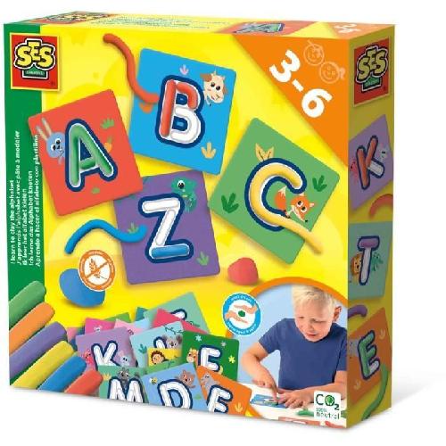 Jeu De Pate A Modeler J'apprends l'alphabet avec pâte a modeler - Jeu éducatif - SES CREATIVE - Familiarise-toi avec l'alphabet en t'amusant.