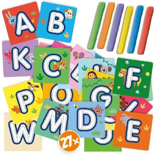 Jeu De Pate A Modeler J'apprends l'alphabet avec pâte a modeler - Jeu éducatif - SES CREATIVE - Familiarise-toi avec l'alphabet en t'amusant.