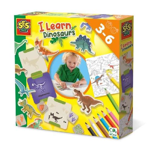 Jeu D'apprentissage J'apprends les dinosaures - Jeu créatif - SES - A partir de 3 ans