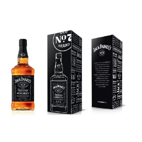 Jack Daniel's Old N°7 + Etui métal Equity - Whisky - 70 cl - 40.0% Vol.