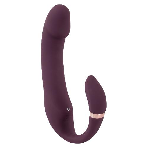 Vibromasseurs Javida Vibromasseur a pointe hochant la tete avec stimulation du clitoris pliable