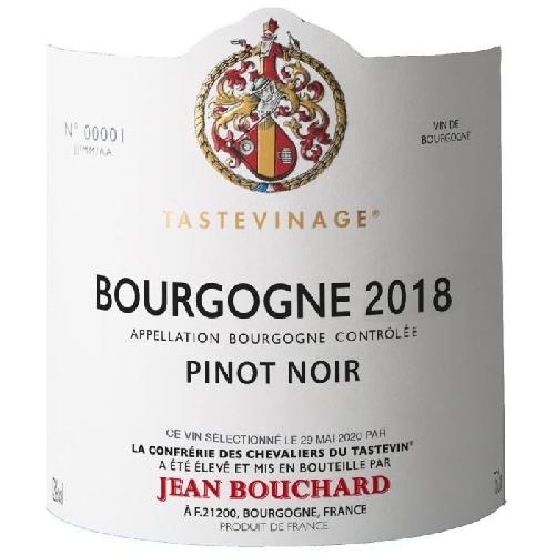 Vin Rouge Jean Bouchard Tastevine 2018 Bourgogne Pinot Noir - Vin rouge de Bourgogne