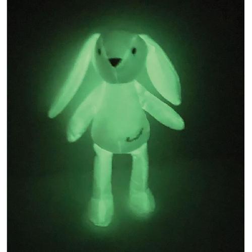 Peluche JEMINI Luminou Lapin blanc Peluche lumineuse naturelle fonctionne sans pile+/- 20 cm