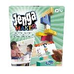 Jeu De Societe - Jeu De Plateau Jenga Maker. tour d'empilage avec blocs en bois massif véritable. jeu pour enfants. a partir de 8 ans. pour 2 a 6 joueurs