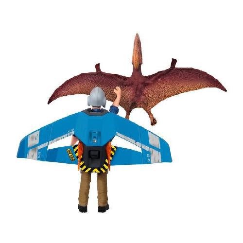 Figurine Miniature - Personnage Miniature Jetpack Chase et dinosaure tupuxuara. Coffret schleich avec 1 figurine humaine et 1. Schleich 41467 Dinosaurs. Des 4 ans