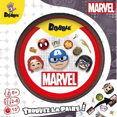 Jeu D'apprentissage Jeu d'ambiance - ASMODEE - Dobble : Marvel Emoji (Eco Sleeve) - 6 ans - Extérieur - Mixte