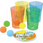 Jeu De Societe - Jeu De Plateau Jeu d'ambiance - GOLIATH - Pong Party - Balles de ping pong rebondissantes - Pour adultes et enfants