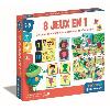 Jeu D'apprentissage Clementoni - Coffret de 8 jeux en 1 - Jeux éducatifs formes. couleurs. nombres. quantités - Dés 3 ans