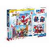 Jeu D'apprentissage Clementoni - Edukit - Spidey -Coffret apprentissage 4 en 1 - 2 puzzles. 1 mémo. 1 jeu de 6 cubes - Fabriqué en Italie - Dés 4ans