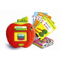 Jeu D'apprentissage CLEMENTONI - Mes 100 premiers mots Bilingue - Jouets educatifs - 2 modes de jeux - Quiz et decouverte - Sons et comptines