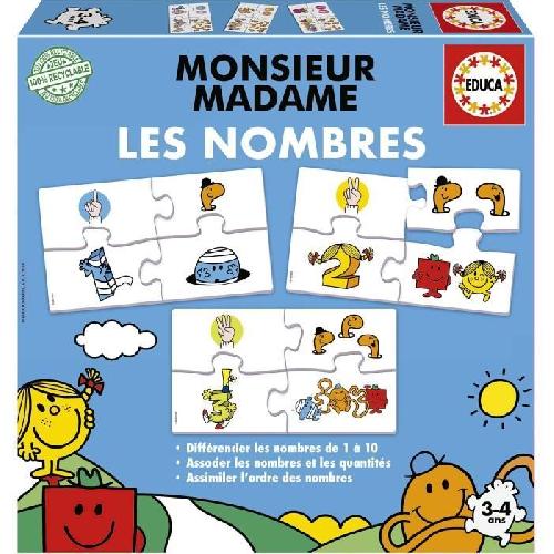 Jeu D'apprentissage Jeu d'apprentissage - EDUCA - Monsieur Madame - Les Nombres