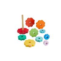 Jeu D'apprentissage Fisher-Price-Empileur d'Anneaux avec 10 pieces en bois HXT77