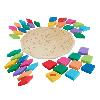 Jeu D'apprentissage Fisher-Price-Puzzle Mandala en Bois-Puzzle 40 pieces motif géométrique HXT94