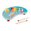 Jeu D'apprentissage Fisher-Price-Table musicale en bois avec instruments de percussion HXT91