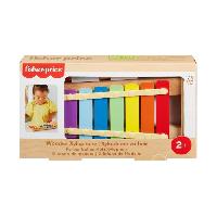 Jeu D'apprentissage Fisher-Price-Xylophone en bois. instrument de musique avec 2 pieces HXV13