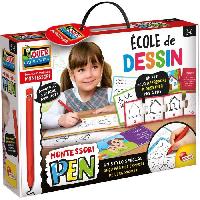 Jeu D'apprentissage Kit de dessin - LISCIANI - Montessori Pen - École de dessin - Stylo ergonomique - Tableaux effaçables - Activités créatives