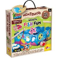 Jeu D'apprentissage Magnetic Fish Fun - jeu d'apprentissage en bois - basé sur la méthode Montessori - LISCIANI
