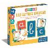 Jeu D'apprentissage Montessori - Clementoni - Les lettres tactiles - Jeu éducatif pour apprendre l'alphabet - 26 cartes lettres rugeuses - Dés 3 ans