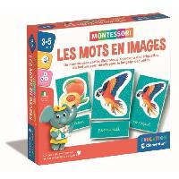 Jeu D'apprentissage Montessori - Clementoni - Les mots en images - Jeu educatif developpement du lexique - Des 3 ans