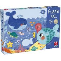 Jeu D'apprentissage Puzzle XXL - Océan - GOULA - 4 éléments - 60 x 52 cm - Pour Bébé de 24 mois a 2 ans