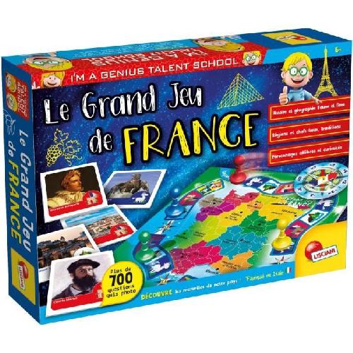 Jeu De Questions - Reponses Jeu d'apprentissage sur la France - Génius Talent school - LISCIANI - 2 joueurs ou plus - 30 min