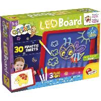 Jeu D'apprentissage Tableau LED - LISCIANI - Carotina - Dessins lumineux - Feutres fluo - Apprentissage créatif - Fiches didactiques