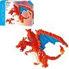 Jeu D'assemblage - Jeu De Construction - Jeu De Manipulation Figurine Pokemon Dracaufeu -Charizard- - BANDAI - Nanoblock - Figurine en Briques 860 pieces - Kit Construction - NBPM80