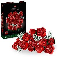 Jeu D'assemblage - Jeu De Construction - Jeu De Manipulation LEGO 10328 Icons Le Bouquet de Roses. Fleurs Artificielles pour Décorer. Cadeau de Saint-Valentin pour Adultes