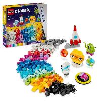 Jeu D'assemblage - Jeu De Construction - Jeu De Manipulation LEGO 11037 Classic Les Planetes Créatives. Jouet sur le Systeme Solaire. Set de Construction de Navette Fusée