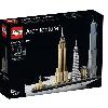 Jeu D'assemblage - Jeu De Construction - Jeu De Manipulation LEGO Architecture - New York - Statue de la Liberté - Maquette Miniature - 598 pieces