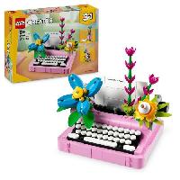 Jeu D'assemblage - Jeu De Construction - Jeu De Manipulation LEGO Creator 31169 3-en-1 La machine a écrire avec des fleurs - Jeu pour fille des 8 ans