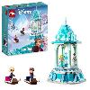 Jeu D'assemblage - Jeu De Construction - Jeu De Manipulation LEGO Disney Princesse 43218 Le Manege Magique d'Anna et Elsa. Jouet Reine des Neiges avec Figurine Olaf